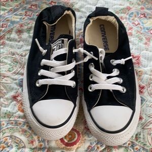 Black and white Converse woman’s size 5 worn once